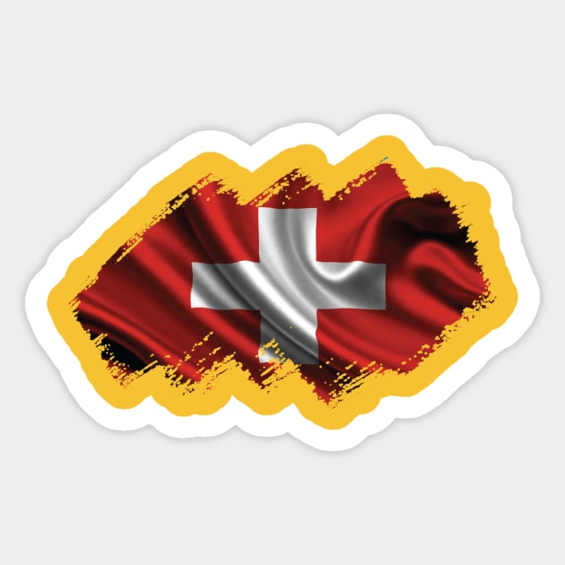 Swiss Flag Sticker by Teemperor